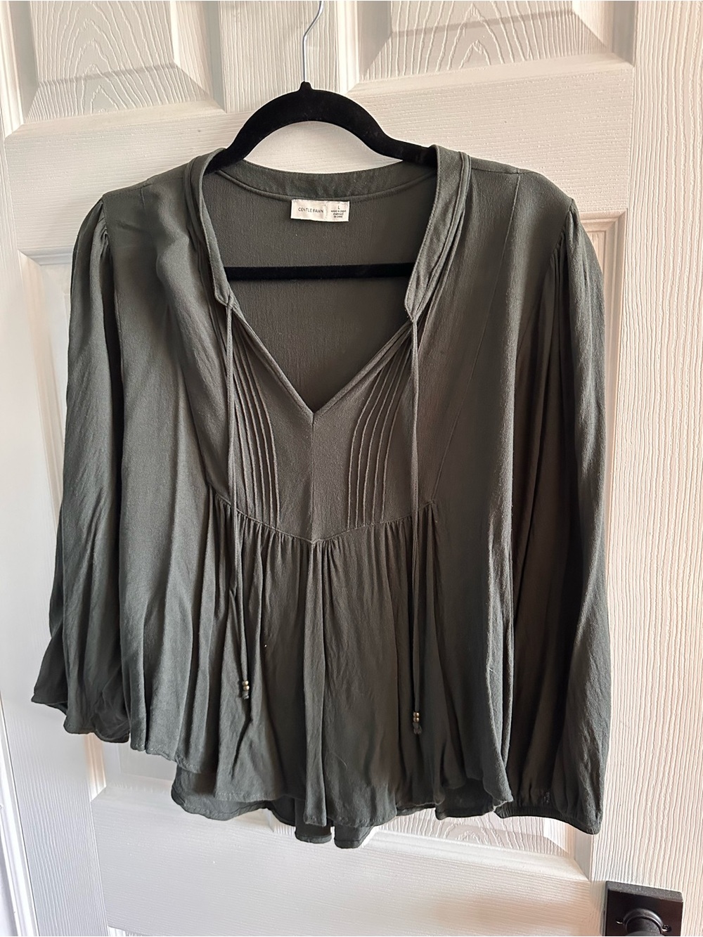 Gentle Fawn Olive Green Blouse 🌿